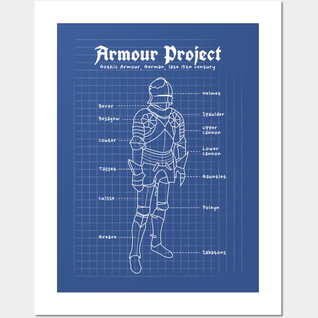 German Gothic Armour Project Wall Art by ShirtBricks